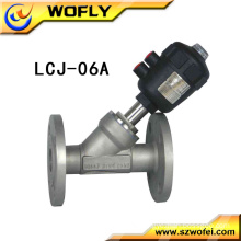 Chinese supplier flange pneumatic angle seat valve